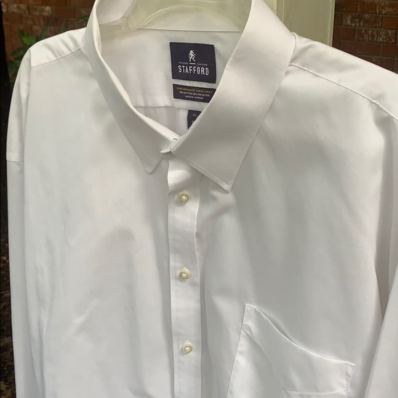 white stafford shirts